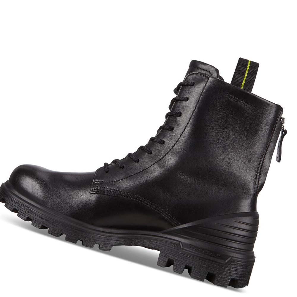 Women's Ecco Tredtray High Cut Boots Black | USA 52DFM